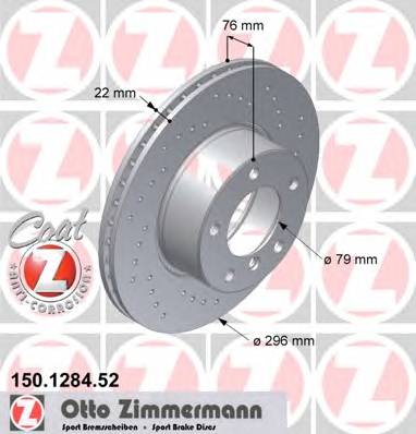 Диск тормозной передний вент  BMW SPORT Coat Z