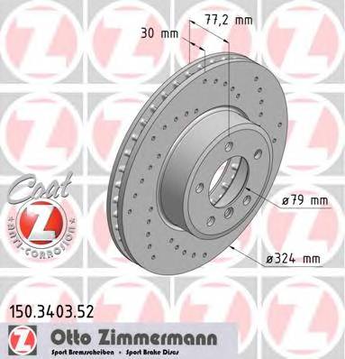 Диск тормозной передний BMW SPORT Coat Z