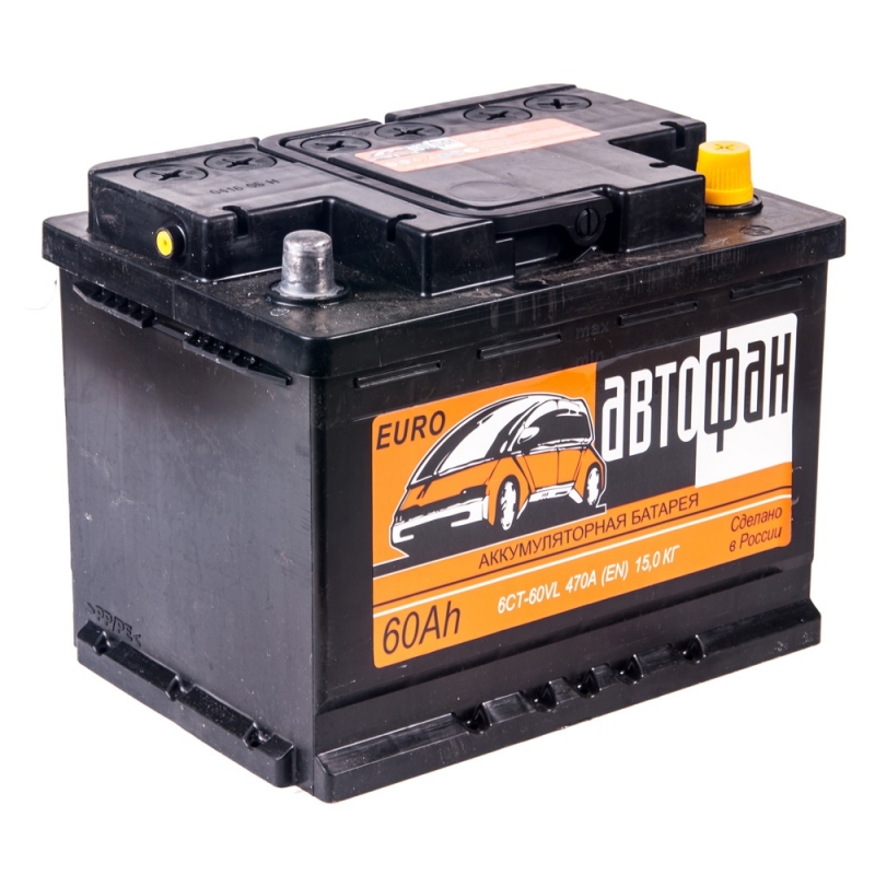 Аккумулятор Avtofan 60Ah 470 (обратная 0) 242x175x190 L2