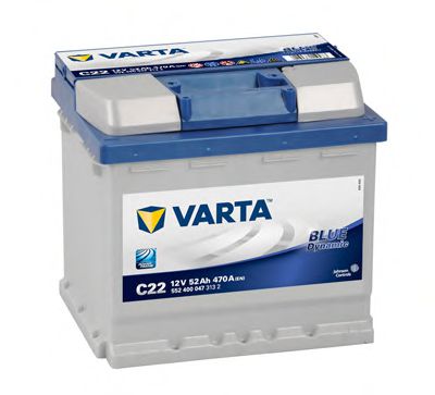 Аккумулятор VARTA BLUE DYNAMIC 12V 52Ah 470A (R+) 12,16kg 207x175x190 мм