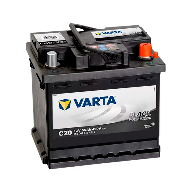 Аккумулятор VARTA PROMOTIVE BLACK 12V 55Ah 420A (R+) 13.44kg 242x175x190 мм