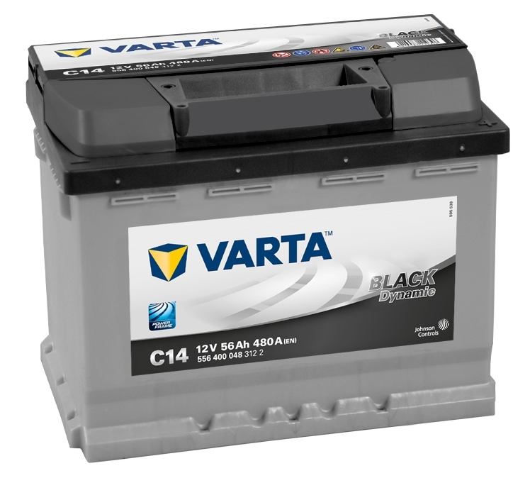 Аккумулятор VARTA BLACK DYNAMIC 12V 56Ah 480A (R+) 13,47kg 242x175x190 мм