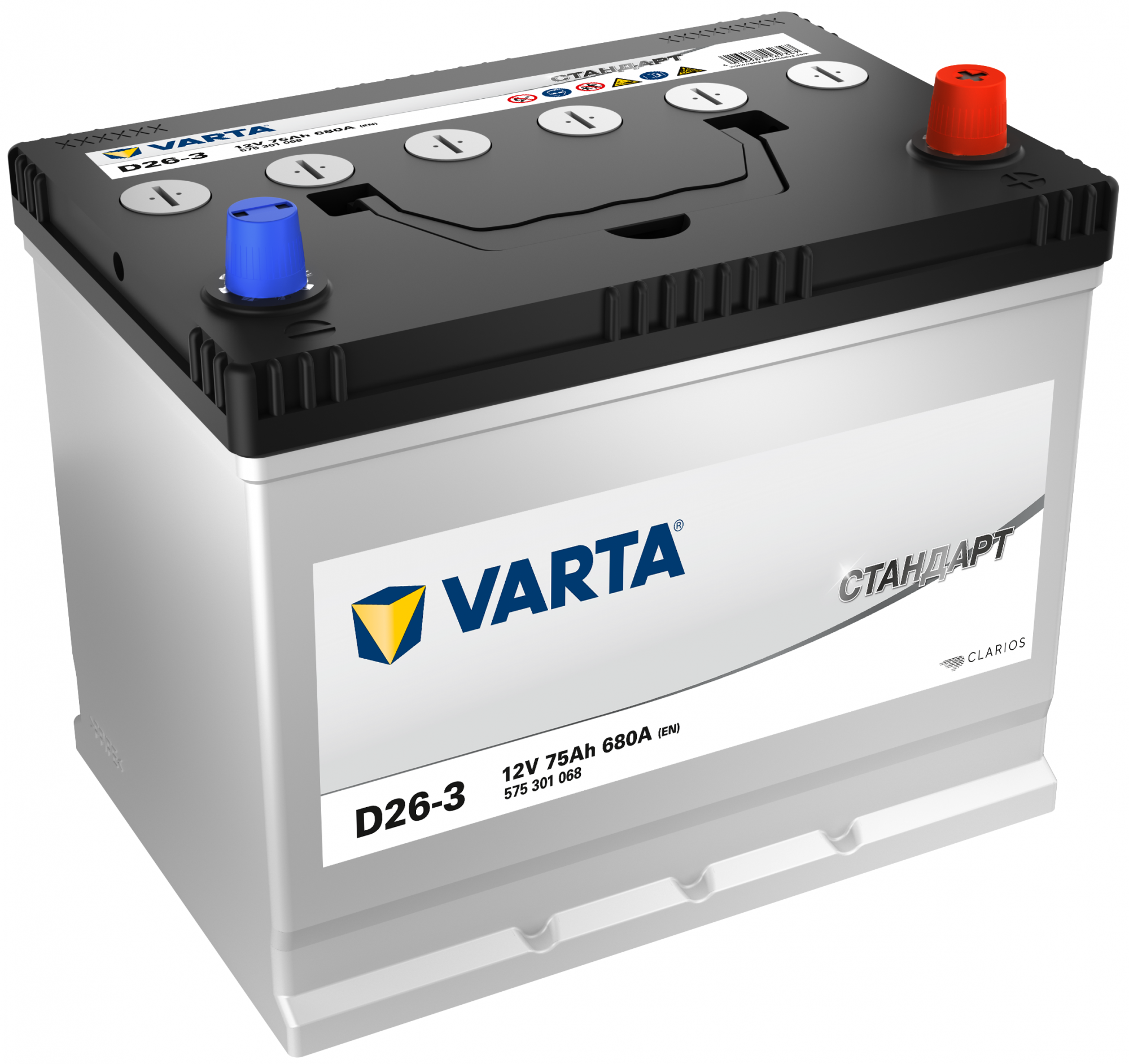 Аккумуляторная батарея VARTA СТАНДАРТ  12V 68Ah 580A