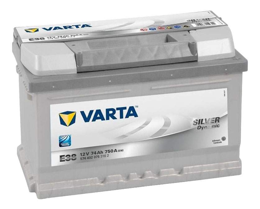 Аккумулятор Varta 74Ah 750A (обратная 0) 278x175x175