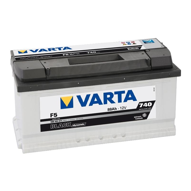 Аккумулятор VARTA BLACK DYNAMIC 12V 88Ah 740A 19,78kg (R+) 353х175х175 мм