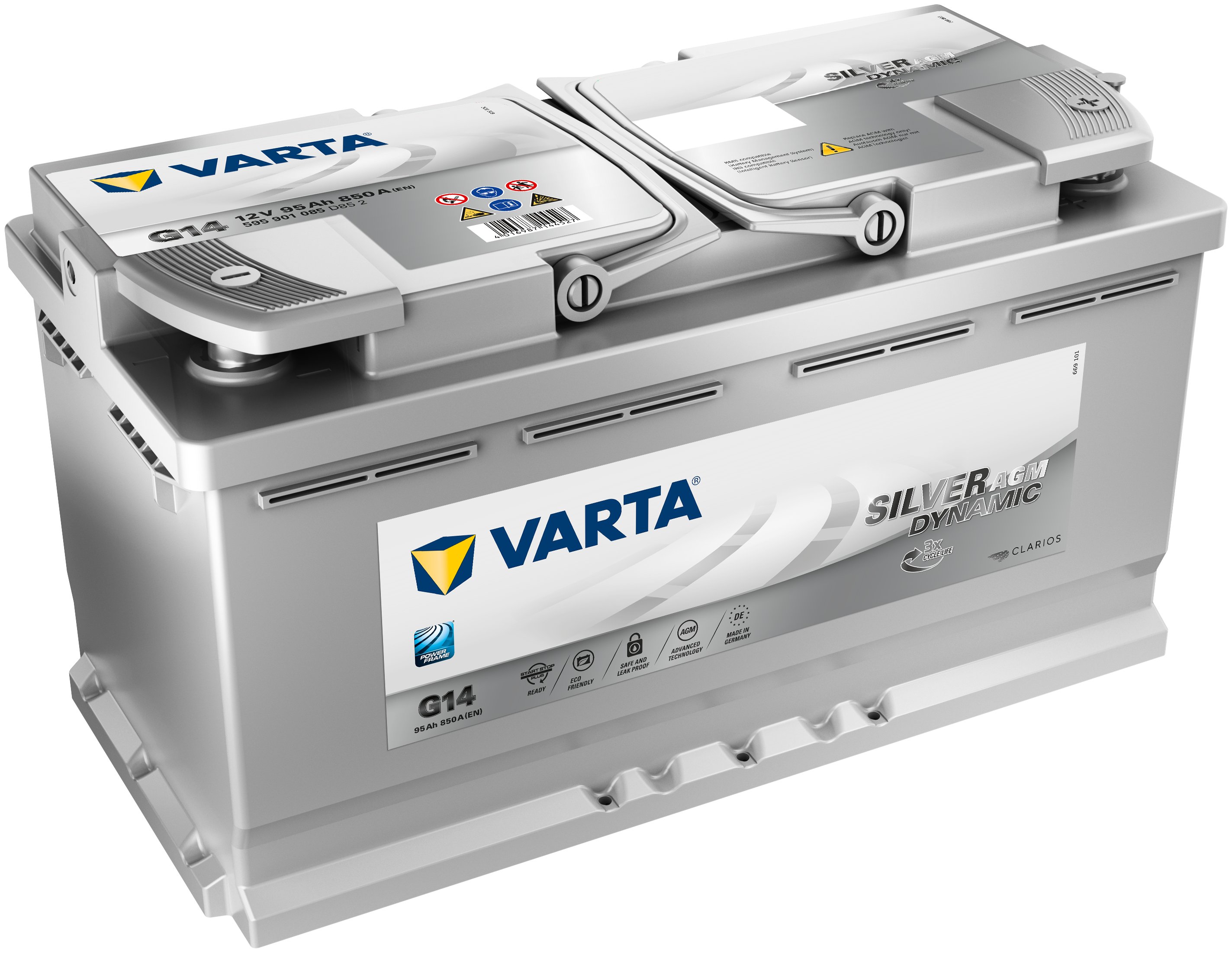 Аккумулятор VARTA Silver Dynamic AGM 95Ah 850A (обратная 0) 353 x175 x190 L5