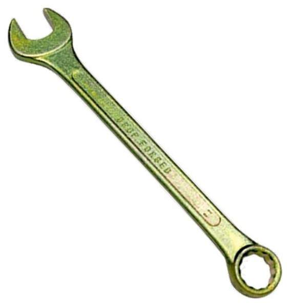 Ключ комбинированный. 6 мм. желтый цинк