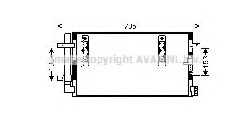Конденсер AUDI A4/A6 07- 1.8-3.2 Фотография AVA AIA5297D