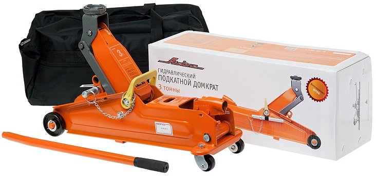 Домкрат подкатной 3т в сумке (MIN - 135 мм. MAX - 390 мм) Фотография Airline AJ3F390P