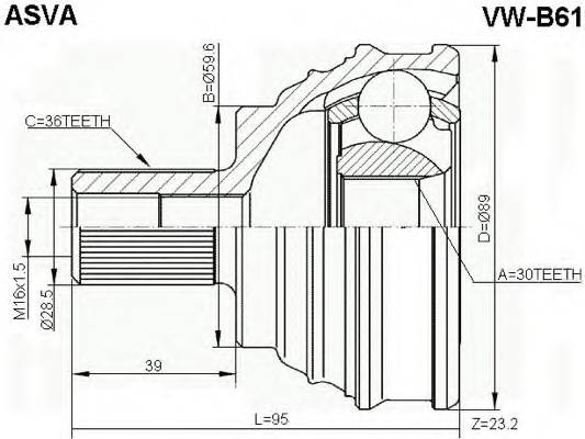 Фотография Asva VWB61