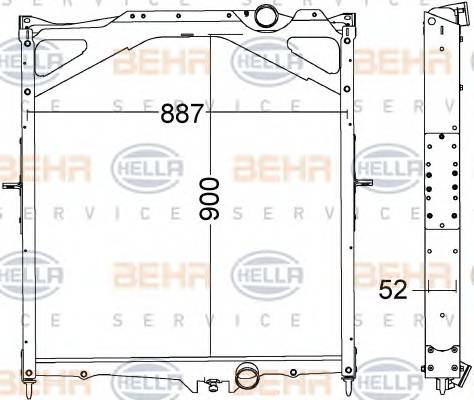 Радиатор охлаждающей жидкостиVOLVO FH 12 02- Фотография Mahle ORIGINAL CR1556000P