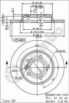 Фотография Brembo 08728814