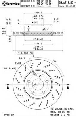 Фотография Brembo 09A61351