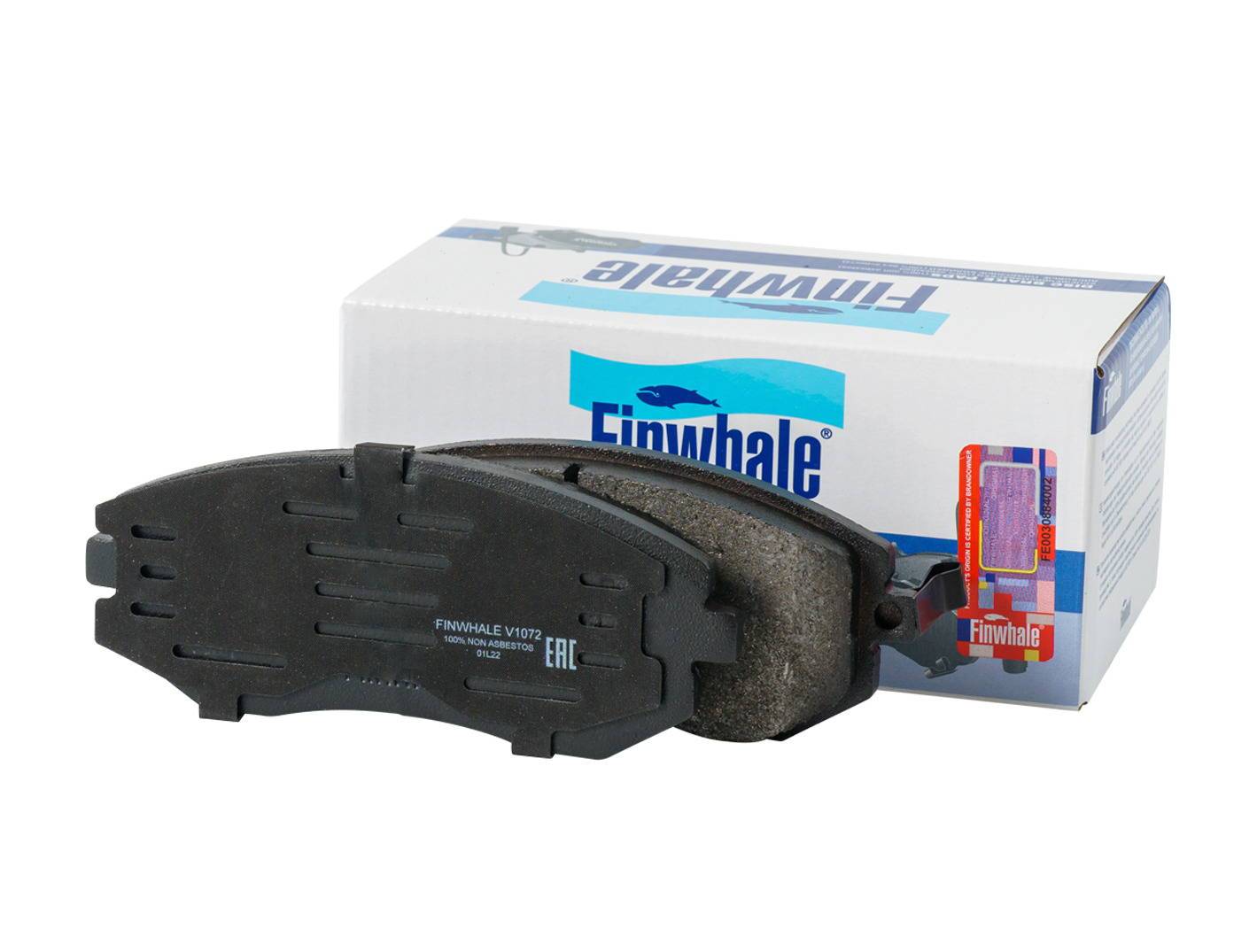 V1072 Колодки перед. дисковые Фотография FINWHALE V1072
