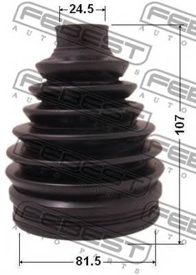 ПЫЛЬНИК ШРУС НАРУЖНЫЙ (81 5x107x24 5) КОМПЛЕКТ Фотография Febest 0217PB30