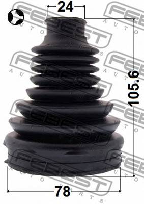 Пыльник шрус со стороны коробки передач Фотография Febest 1815ASJT