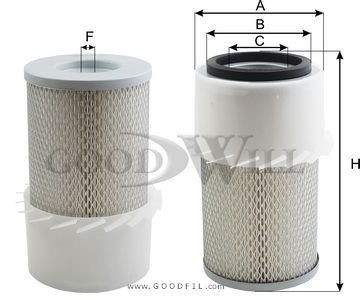 Фильтр воздушный NISSAN FORKLIFTS Фотография Goodwill AG1057