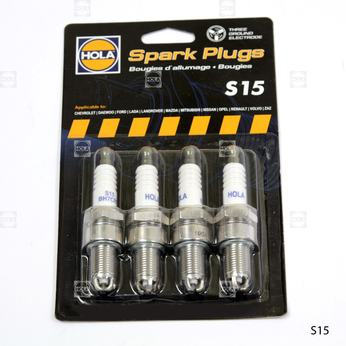 СВЕЧА ЗАЖИГАНИЯ ВАЗ 2108-15. 4X4 / OKA 1111-11113 ТРИ ЭЛЕКТР. (БЛИСТЕР Фотография HOLA S15