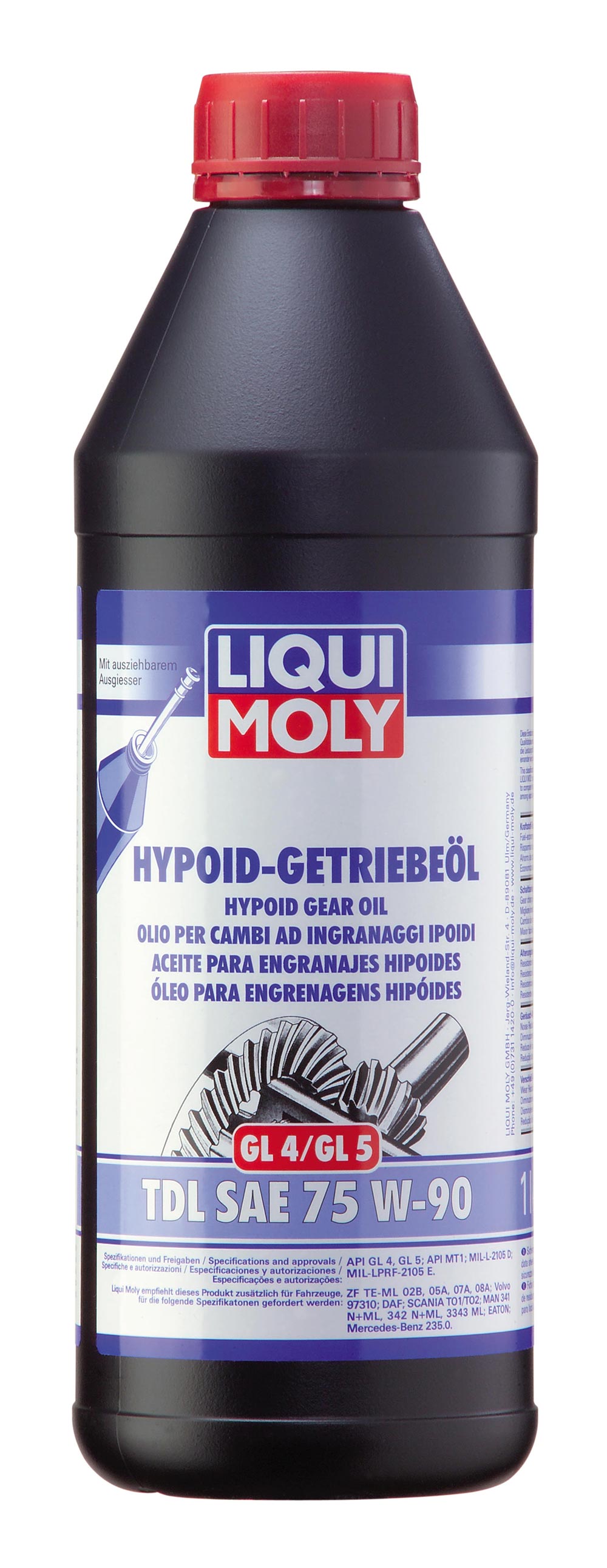 Масло транс. Hypoid-Getriebeoil TDL (GL-4/GL-5) 75W-90 (1L) Фотография LIQUI MOLY 1407