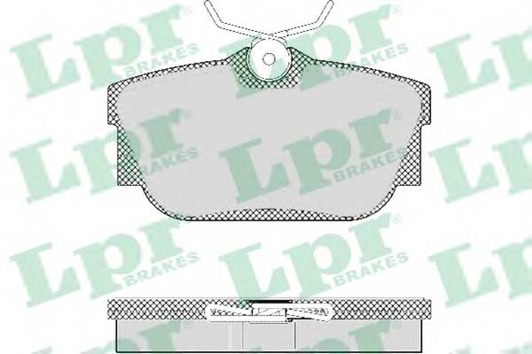 Колодки торм зад VW CARAVELLE IV, MULTIVAN IV, TRANSPORTER IV Фотография LPR 05P1303