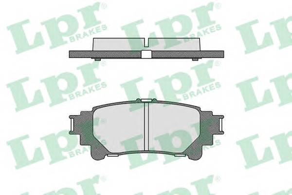 Колодки тормозные задние LEXUS RX 350/450h 09- Фотография LPR 05P1693