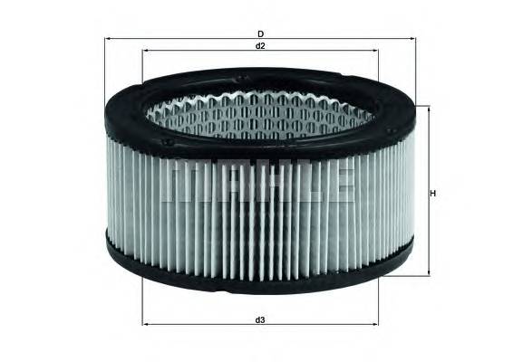 Воздушный фильтр Фотография Mahle ORIGINAL LX213