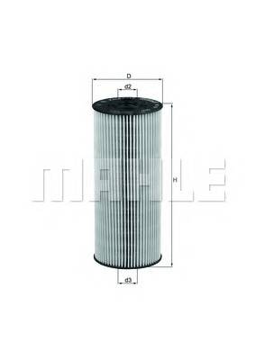 Фильтр масляный Фотография Mahle ORIGINAL OX137DECO