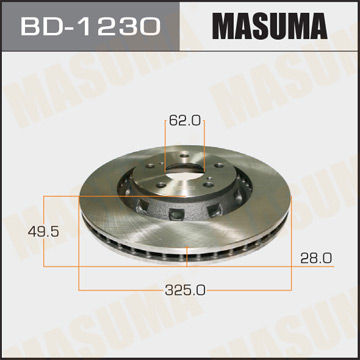 Диск тормозной Masuma VENZA. AGV1#. GGV1# Фотография Masuma BD1230