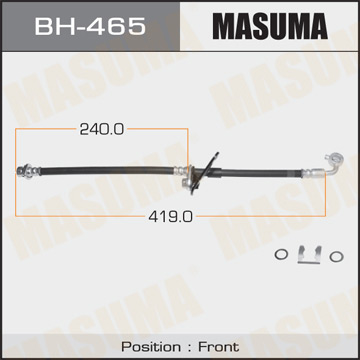 Шланг тормозной MASUMA H- .front. Civic Ferio. Domani. Orthia LH Фотография Masuma BH465