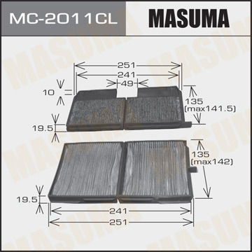 Воздушный фильтр Салонный АС- Masuma (1.40) Фотография Masuma MC2011CL