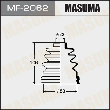 Привода пыльник Masuma MF-2062 Фотография Masuma MF2062
