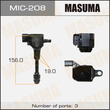 Катушка зажигания Masuma . TEANA.J31.MURANO.Z50.04-08 Фотография Masuma MIC208