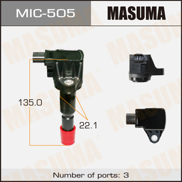 Катушка зажигания Masuma . L15A. GD3. GD4. GD8. GD9 Фотография Masuma MIC505
