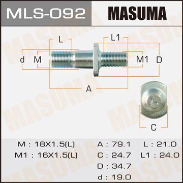 Шпилька для грузовика Masuma OEM_5-42332-012-2 Isuzu Фотография Masuma MLS092