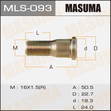 Шпилька для грузовика Masuma OEM_5-42331-014-1 Isuzu Фотография Masuma MLS093
