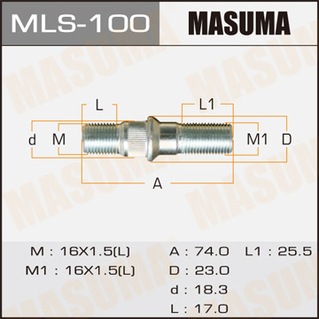 Шпилька для грузовика Masuma OEM_8-94416-295-4 Isuzu Фотография Masuma MLS100