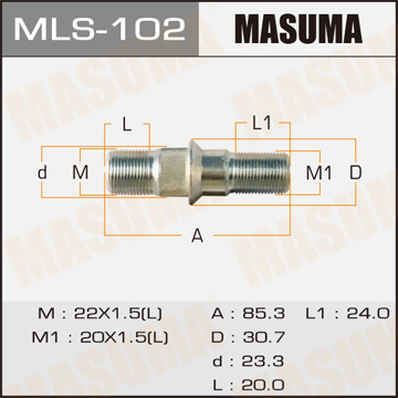 Шпилька для грузовика Masuma OEM_8-94427-503-3 Isuzu Elf LH Фотография Masuma MLS102