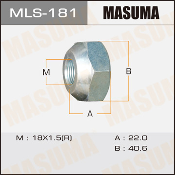 Гайки Masuma OEM_8-94365-147-0 Isuzu RH Фотография Masuma MLS181