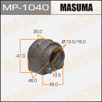 Втулки стабилизатора и ходовой части MASUMA Фотография Masuma MP1040