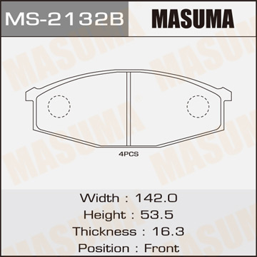 Колодки дисковые Masuma Фотография Masuma MS2132