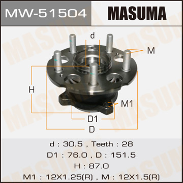 Фотография Masuma MW51504