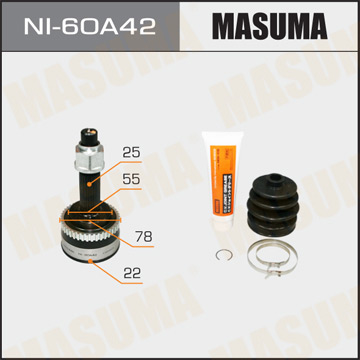 ШРУС Masuma 22x55x25 (1/6) NI-60A42 Фотография Masuma NI60A42
