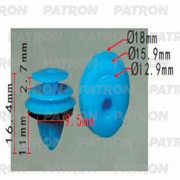 Клипса пластмассовая Lexus.Toyota применяемость: внутренняя отделка. двери. упло Фотография PATRON P371290