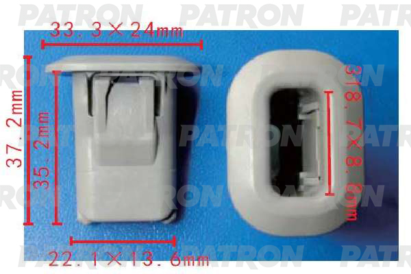 Клипса пластмассовая Mercedes применяемость: втулка крепления обивки с Фотография PATRON P371605