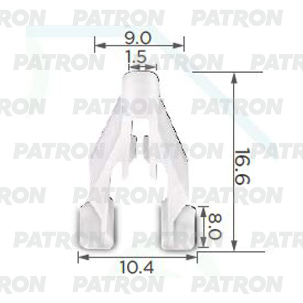 Клипса пластмассовая HONDA применяемость: защелкивающийся фитинг Фотография PATRON P372349