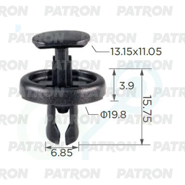 Клипса пластмассовая Toyota применяемость: защита картера Фотография PATRON P372446