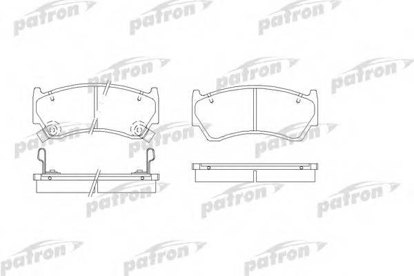 Колодки пер N15 GA14 GA16 (без АБС) Фотография PATRON PBP1091