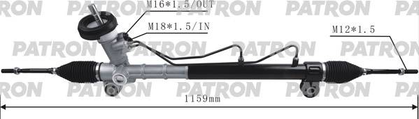 Рейка рулевая CHEVROLET SPARK 2009-2015 M300 Фотография PATRON PSG3082