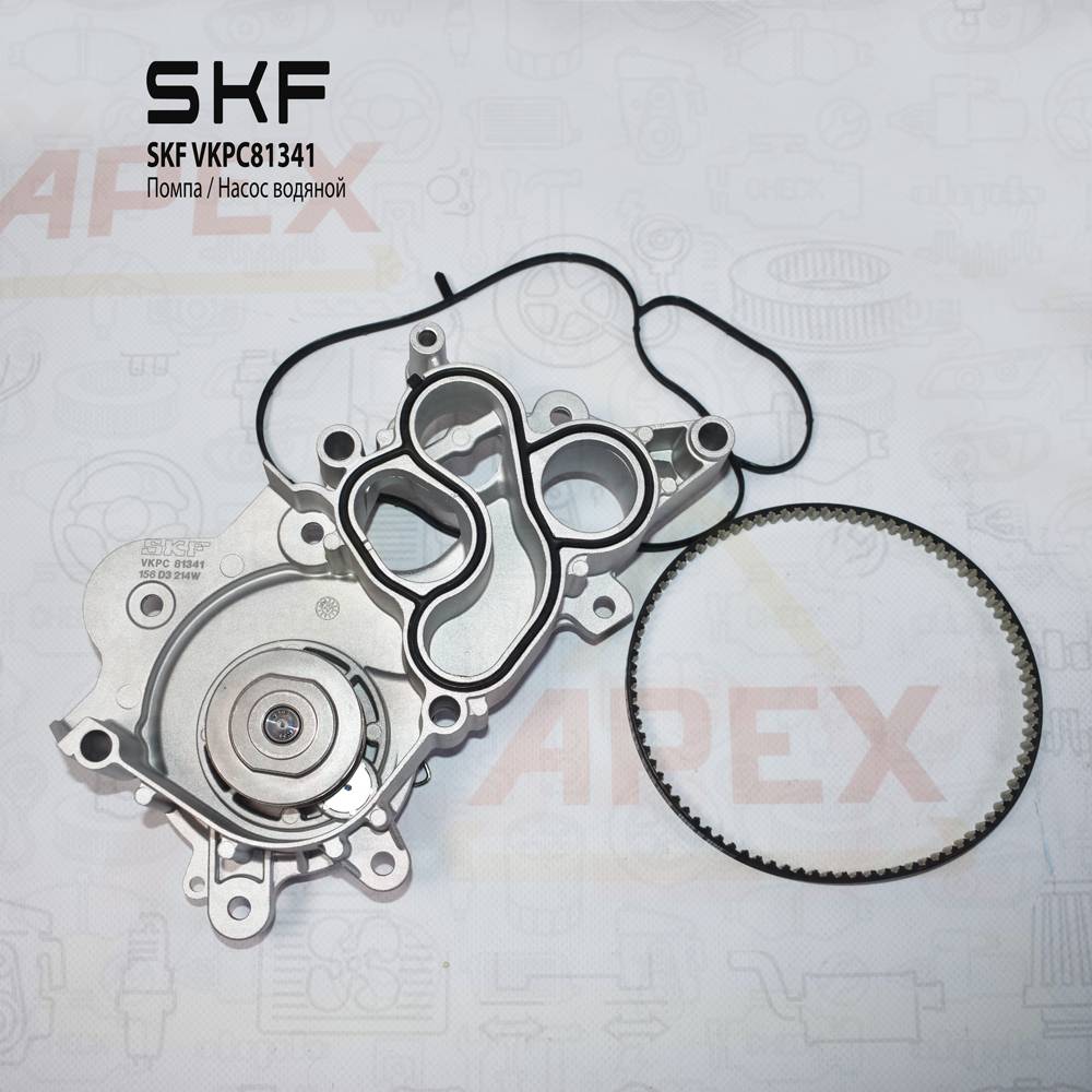 Помпа водяная VAG 1.2/1.4 TSI 12-(2 прокладки+ремень) Фотография SKF VKPC81341