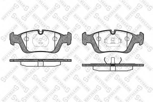 Колодки дисковые п BMW E36 16i- 395 000B-SX 384 00571411XFDB725 Фотография Stellox 395000BSX